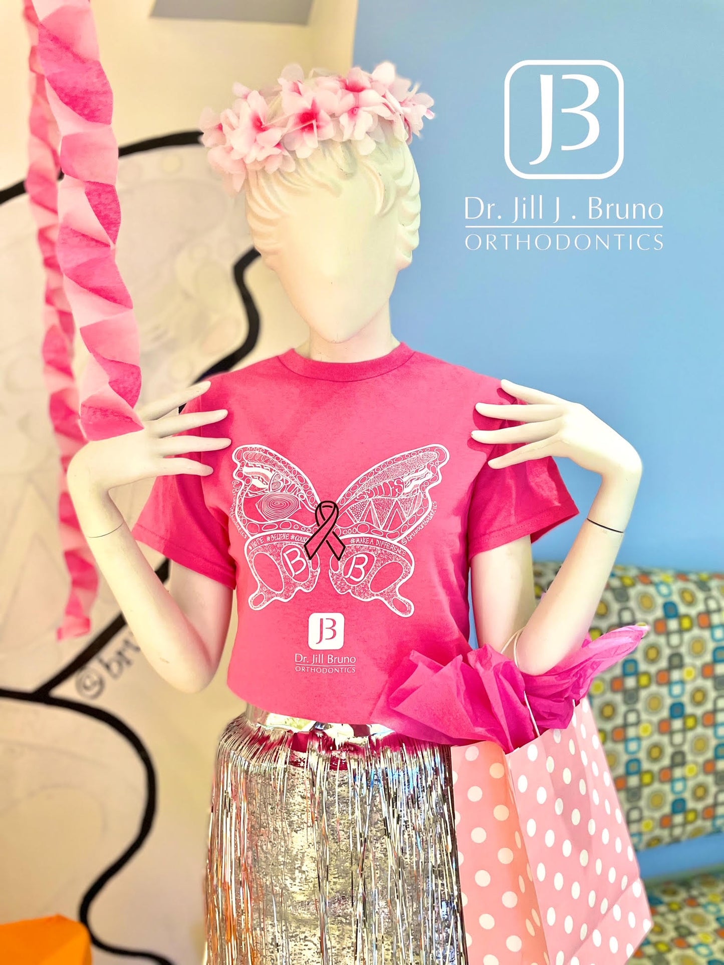 Breast Cancer Awareness Butterflies for Change T-Shirt